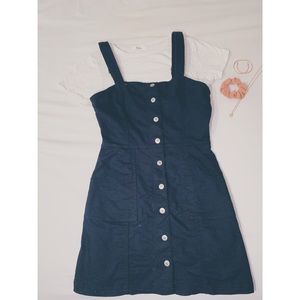 H&M Black Overall Dress💫S/M